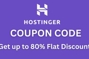 Hostinger Coupon Code 2024 80% Discount