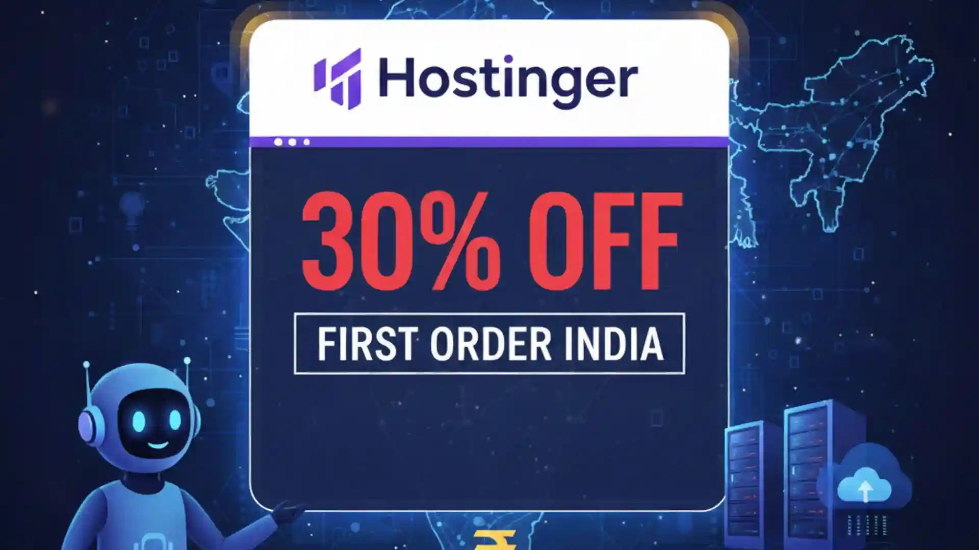 Hostinger 30% OFF Coupon Code First Order India