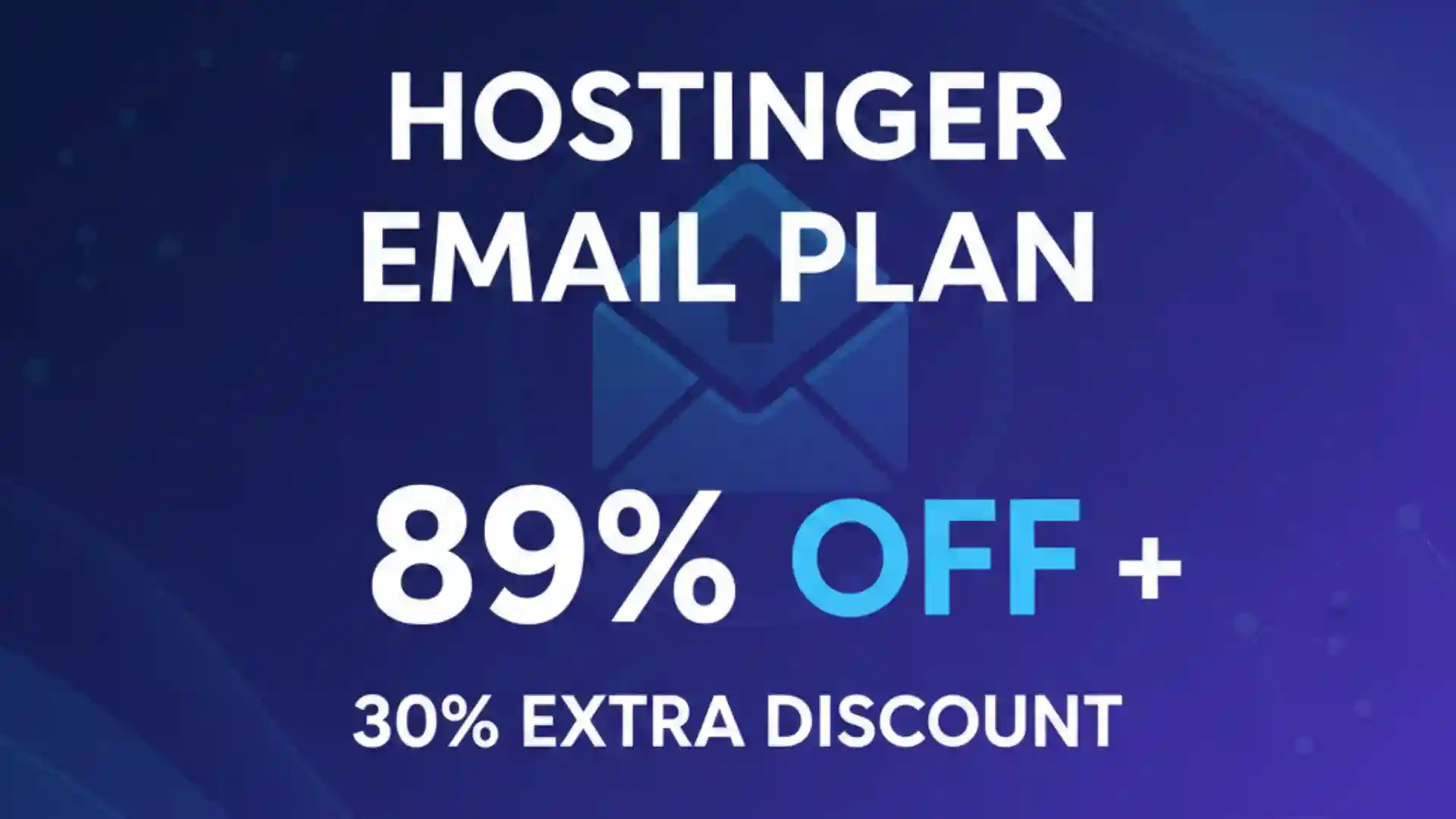 Hostinger Coupon Code for Email Plan 89% + 30% Extra Discount