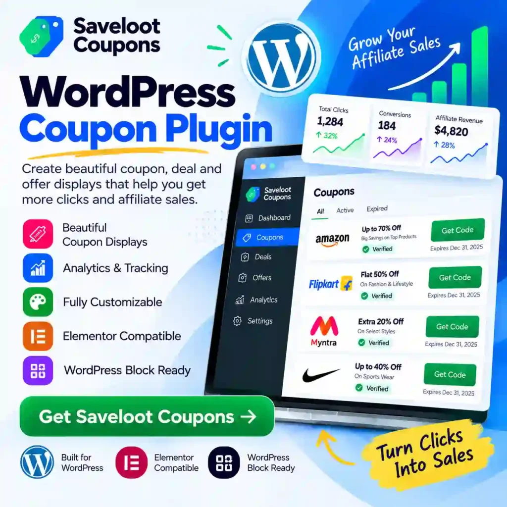 Saveloot Cupon Plugin
